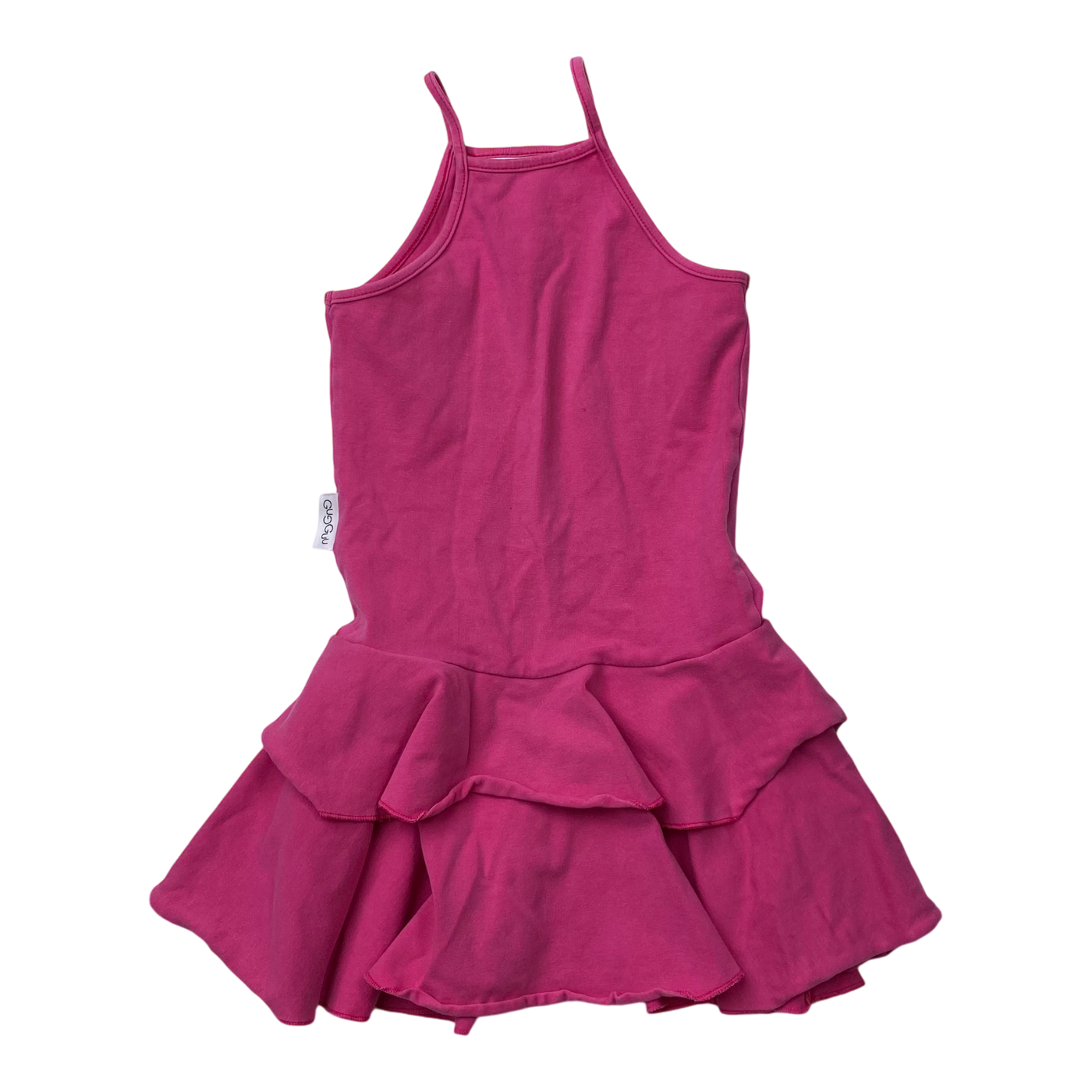 Gugguu spagetti frilla dress, red | 98cm