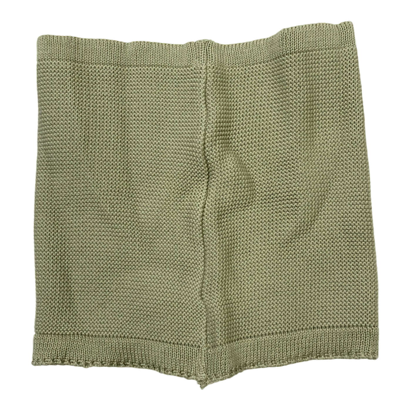 Metsola knitted cotton tube scarf, tea green | onesize