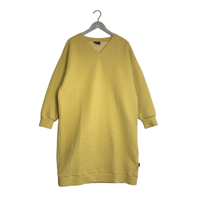 Aarre bubble sweat dress, yellow | woman XL