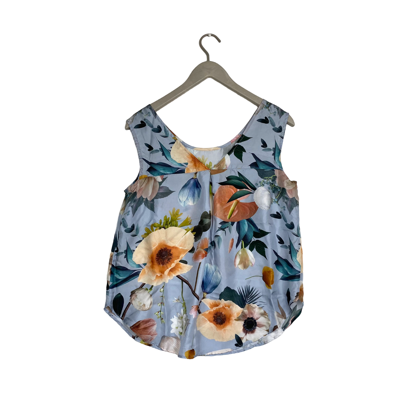 Uhana silk top, flowers | woman S