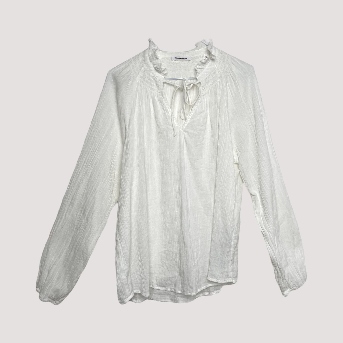 Knowledge Cotton flowy shirt, white | women M