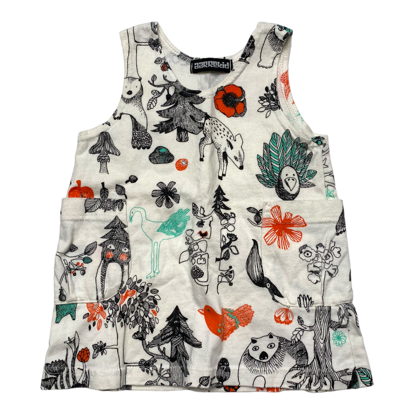 Aarre sleeveless dress, forest | 62/68cm