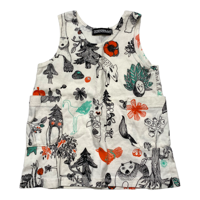 Aarre sleeveless dress, forest | 62/68cm