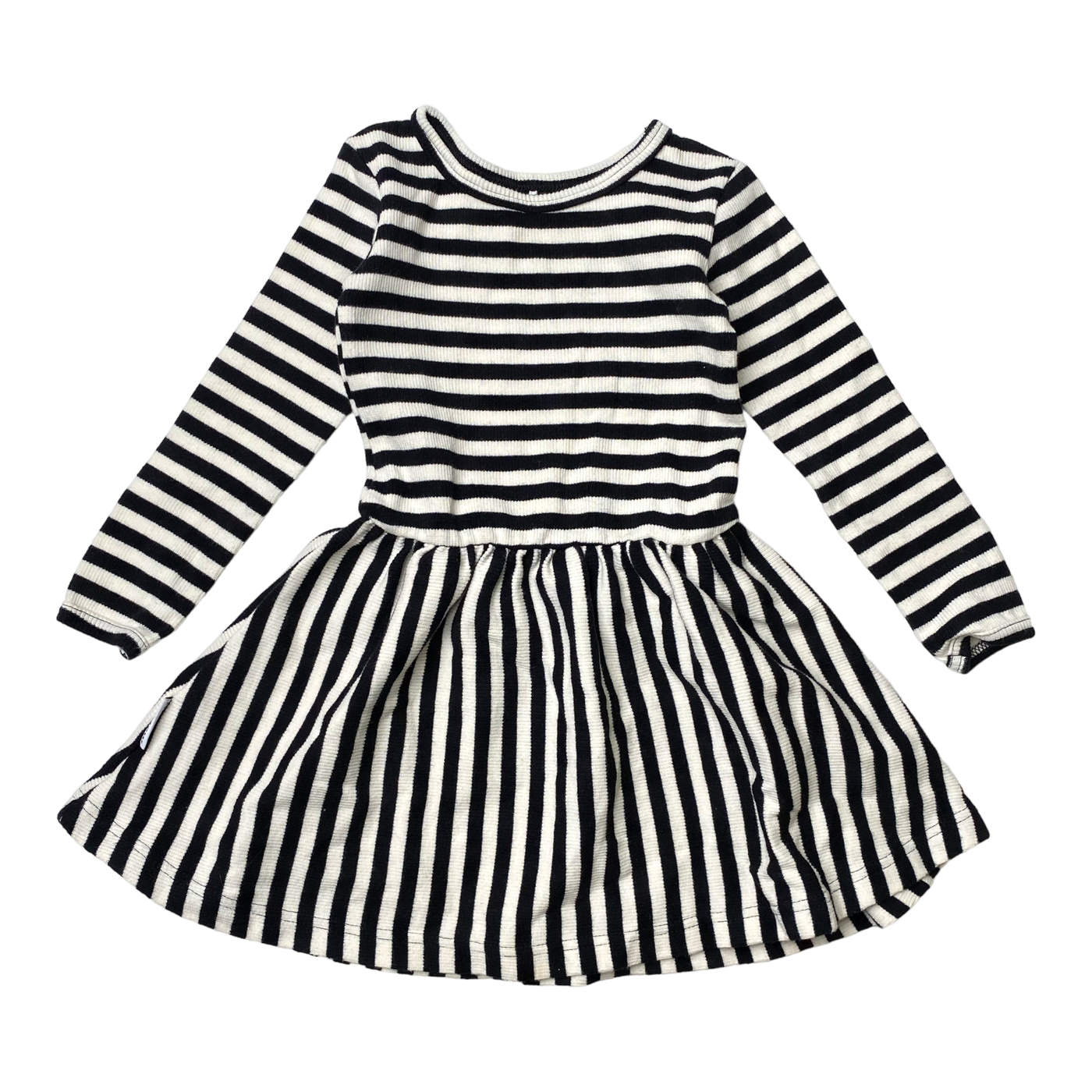 Metsola rib dress, stripes | 86/92cm