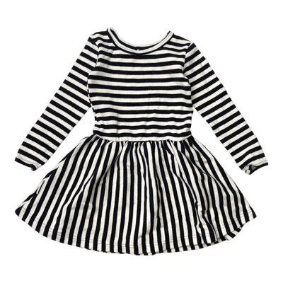 Metsola rib dress, stripes | 86/92cm