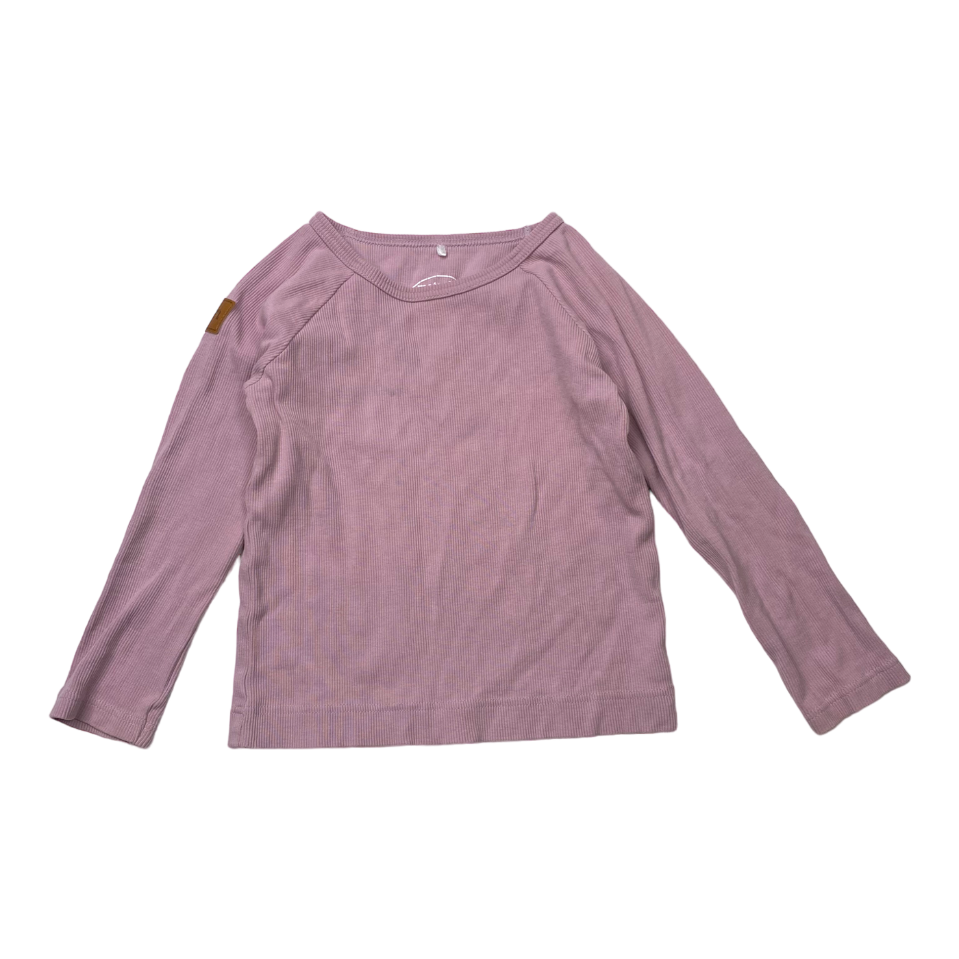 Metsola rib shirt, plum | 98cm