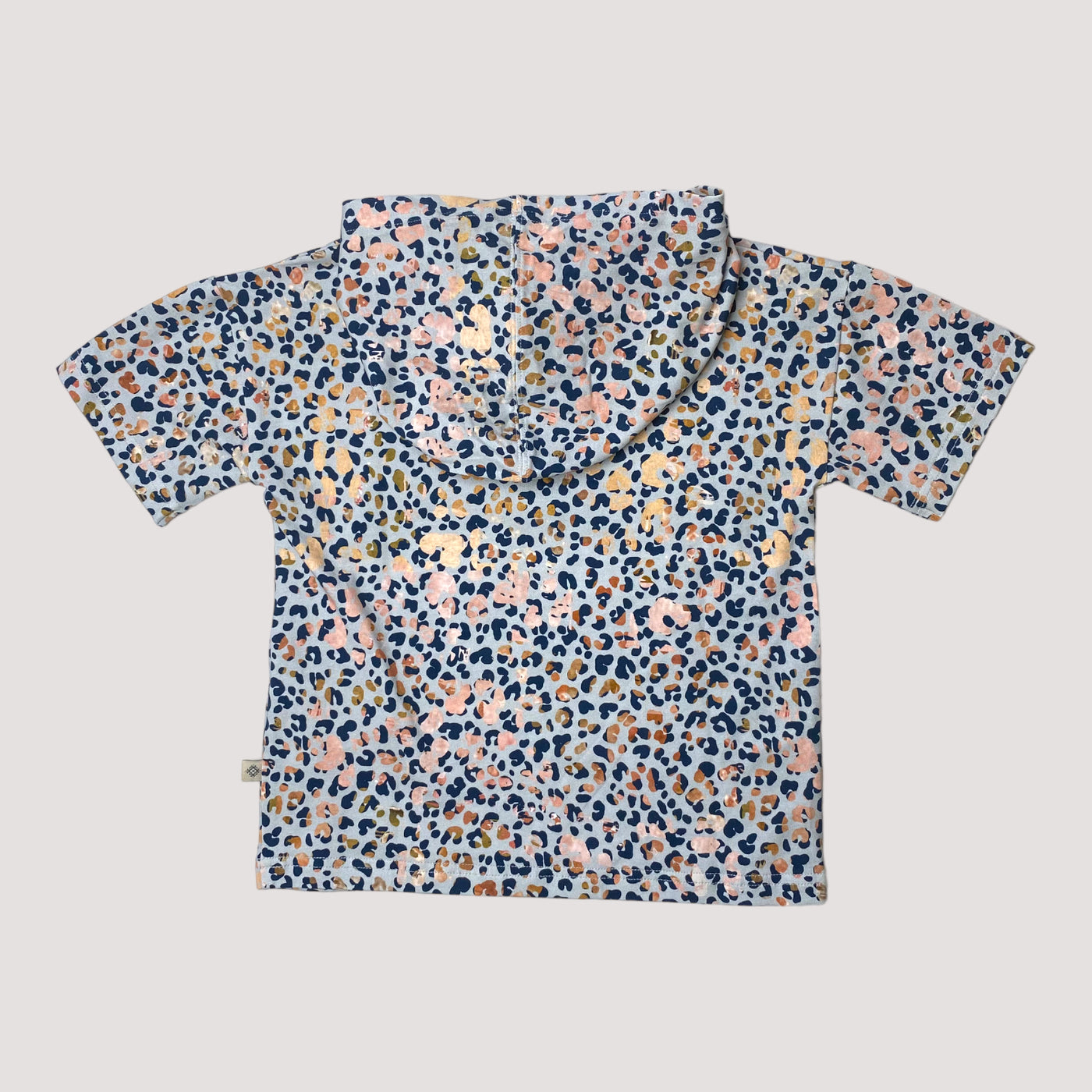 hooded t-shirt, indigo leo | 110/116cm