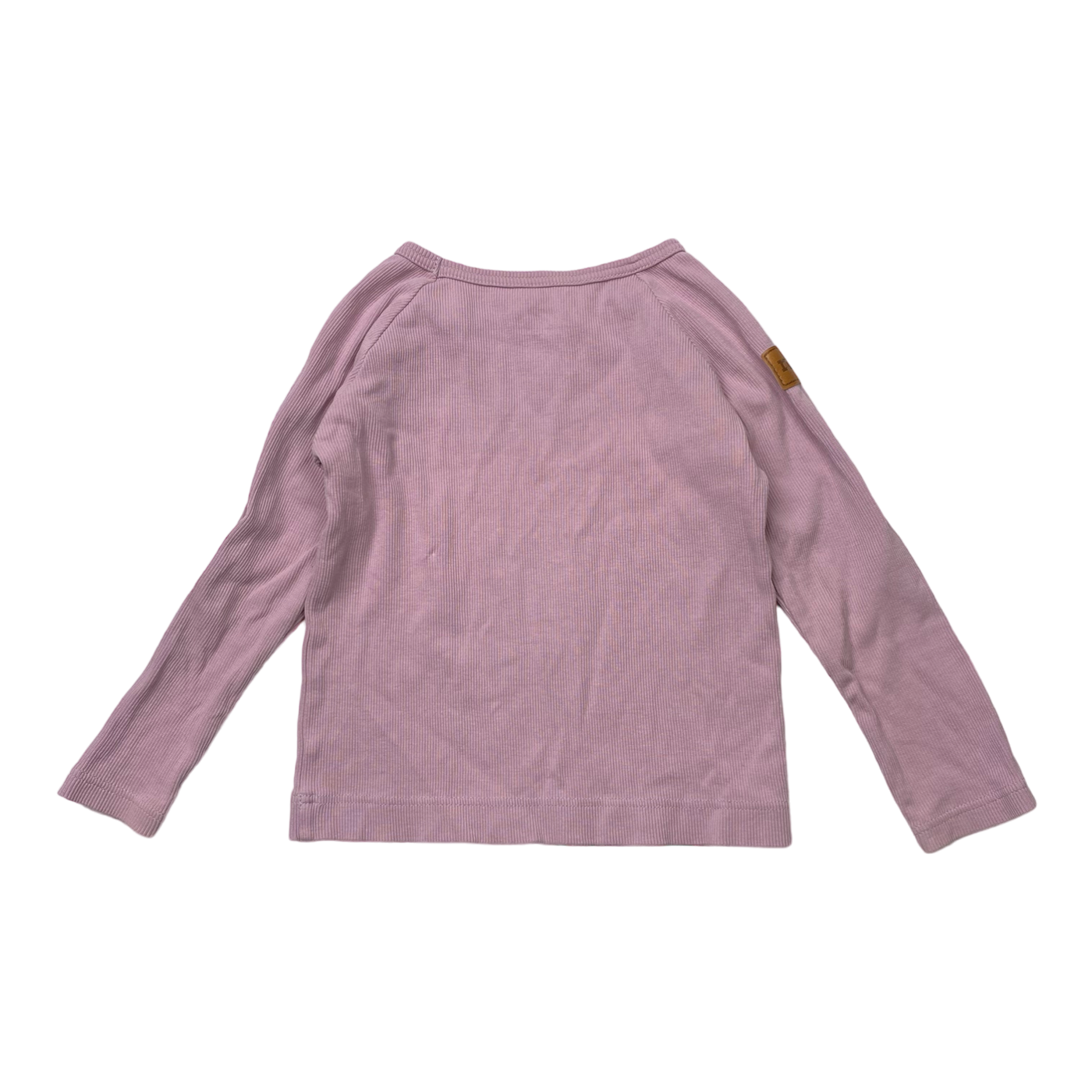 Metsola rib shirt, plum | 98cm