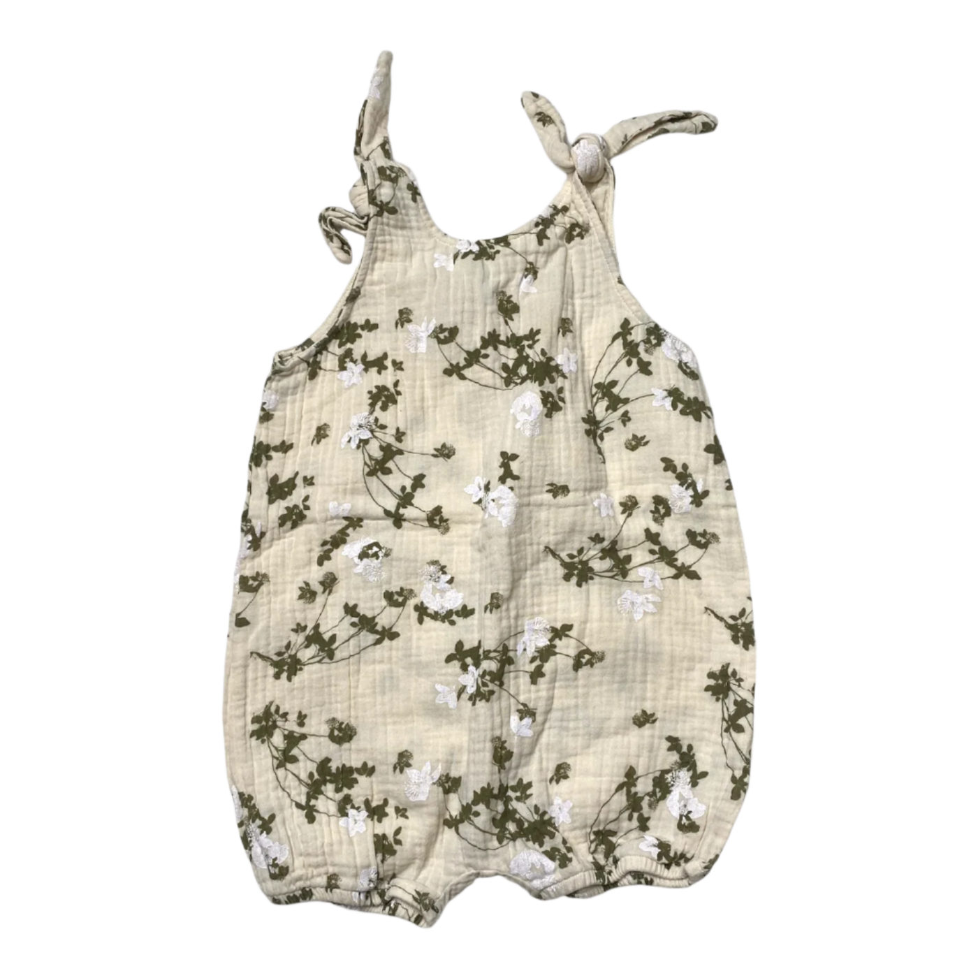 Kaiko muslin balloon playsuit, flowers | 98/104cm