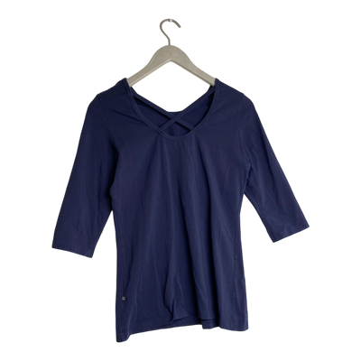 Kaiko cross shirt, midnight blue | woman S