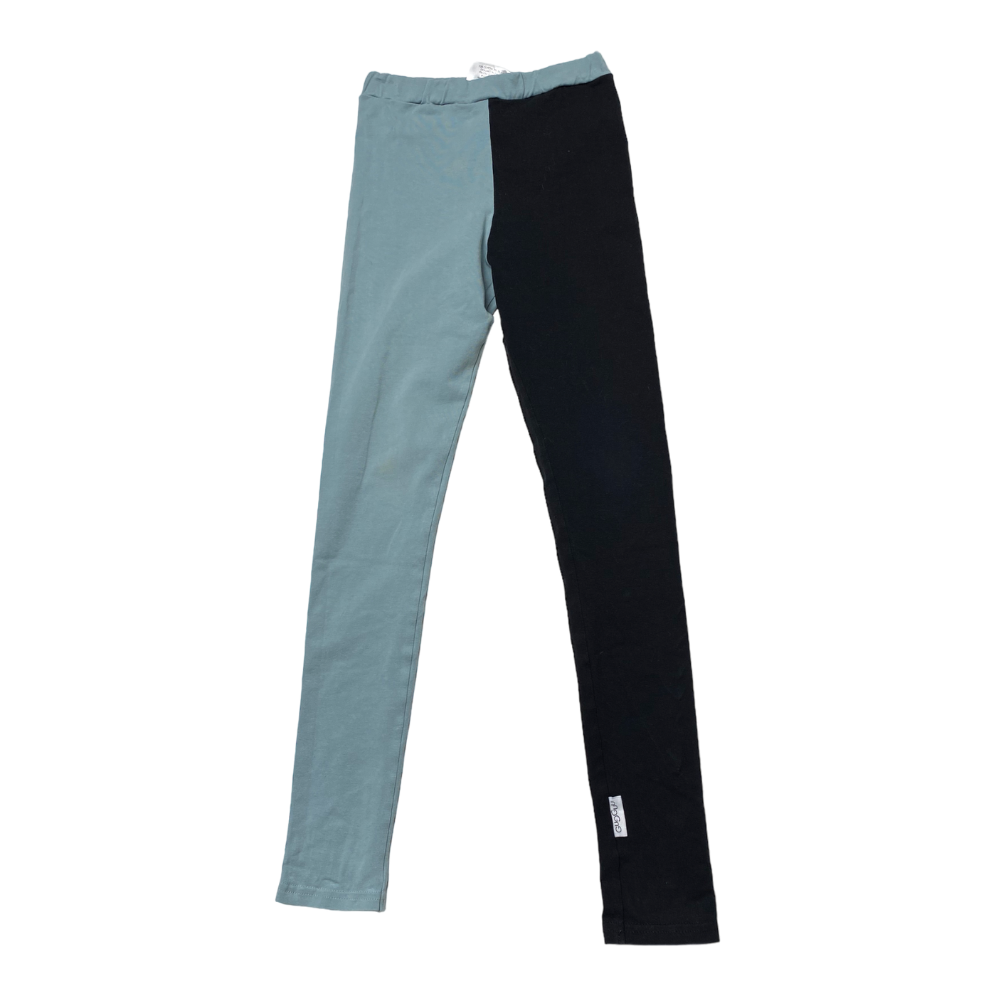 Gugguu leggings, black & turquoise | 122cm