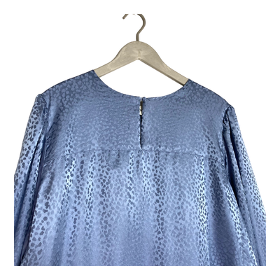 Studio Heijne long sleeve silk dress, powder blue jacquard | woman 38