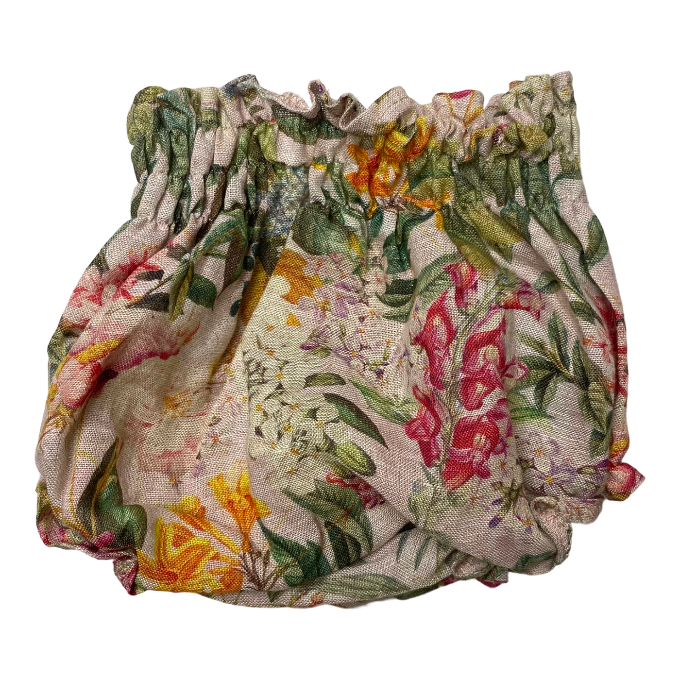 Metsola linen bloomers, flowers | 98/104cm