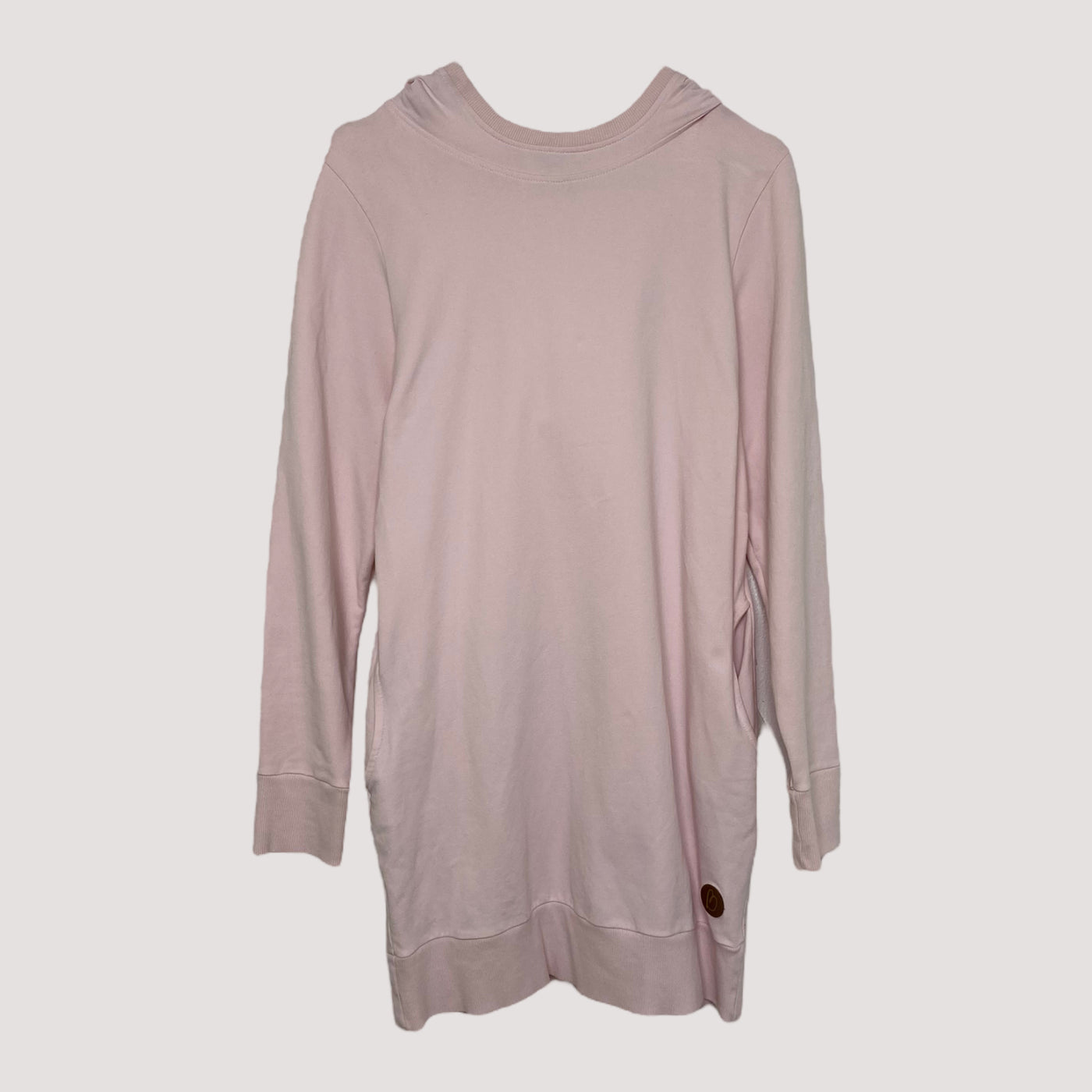 hoodie tunic, misty rose | women S