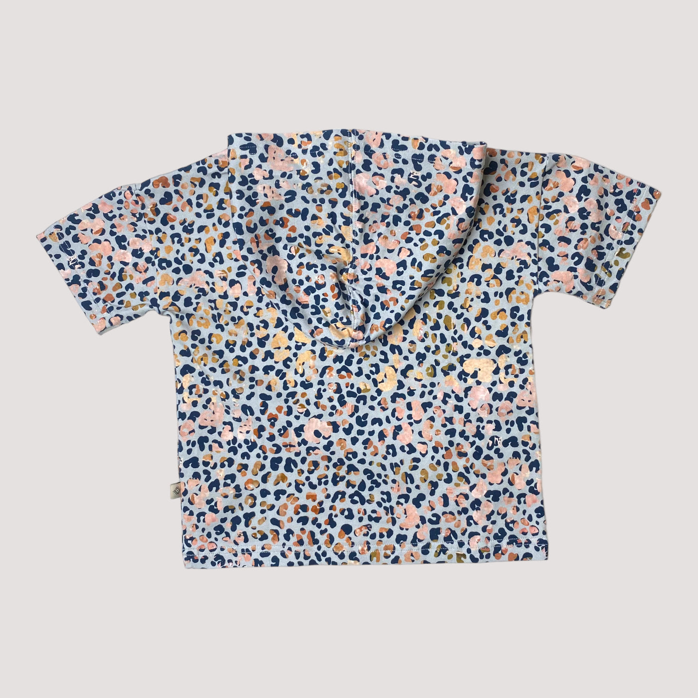 hooded t-shirt, indigo leo | 98/104cm