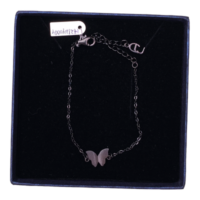 CU jewellery butterfly bracelet, black | onesize