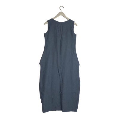 Blaa linen dress, charcoal | woman M