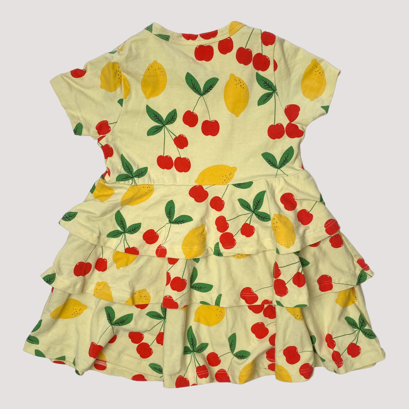 Mini Rodini frill dress, cherries and lemons | 80/86cm