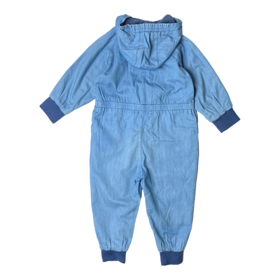 Mini Rodini summer overall, denim | 92/98cm