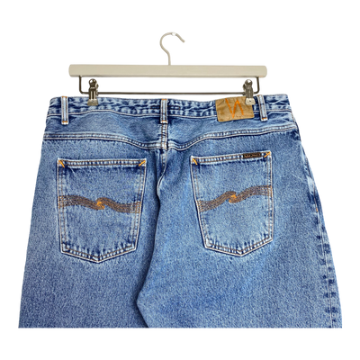 Nudie Jeans breezy britt jeans, faded royal blue | woman 38w/32l