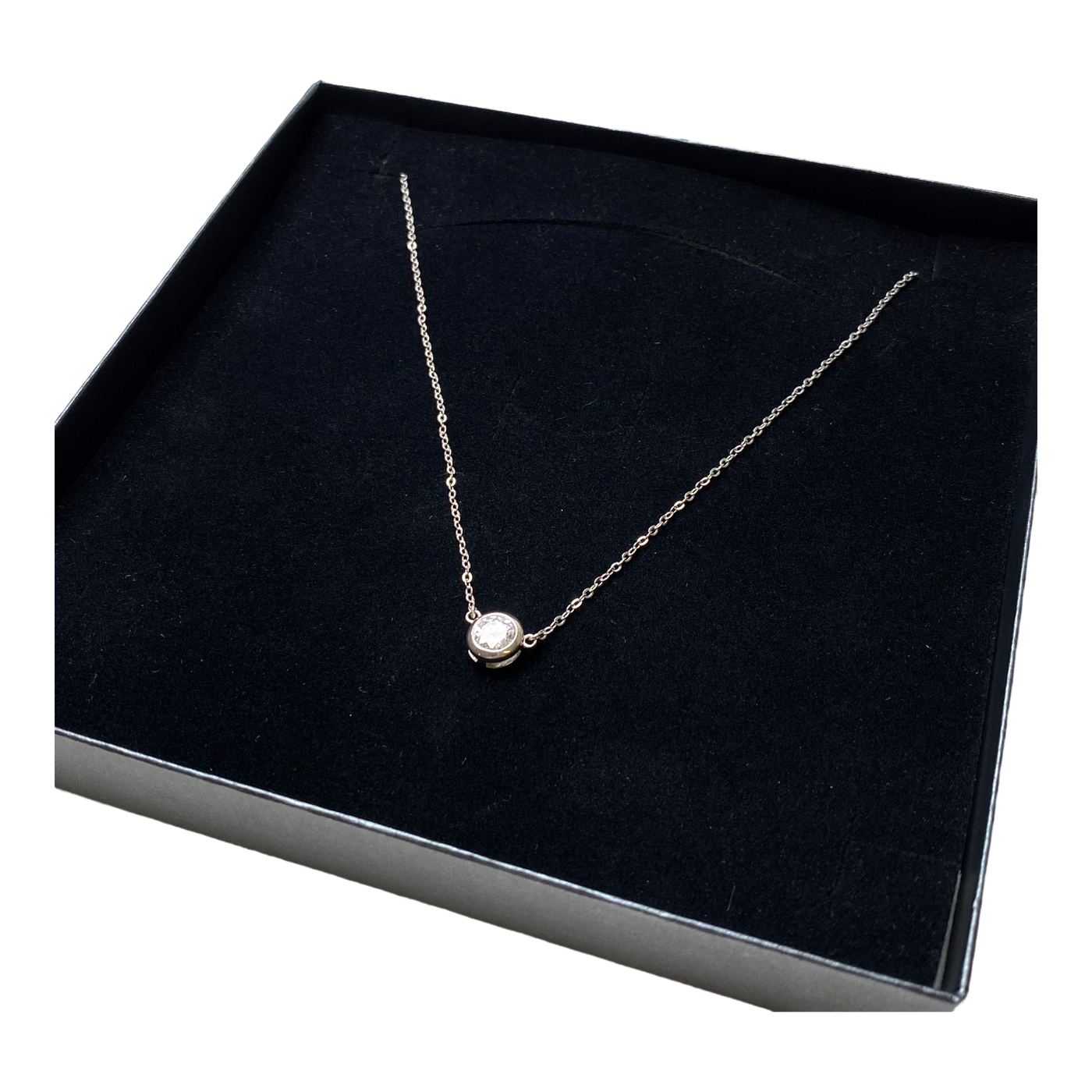 CU jewellery cubic big pendant necklace, silver | onesize