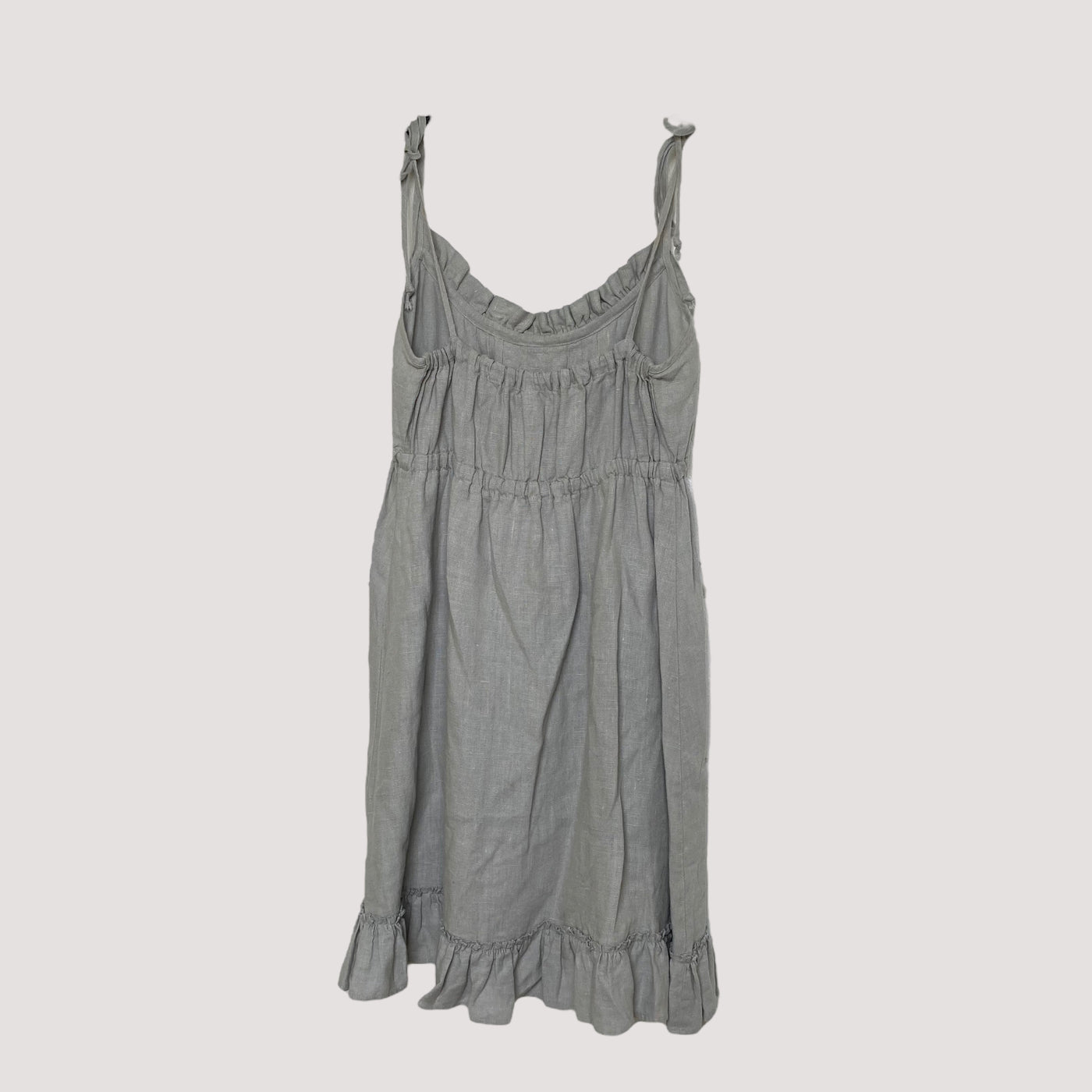 Bypias linen dress, silver | women L