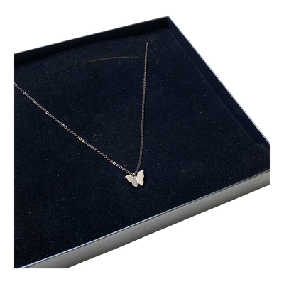 CU jewellery butterfly necklace, black | onesize