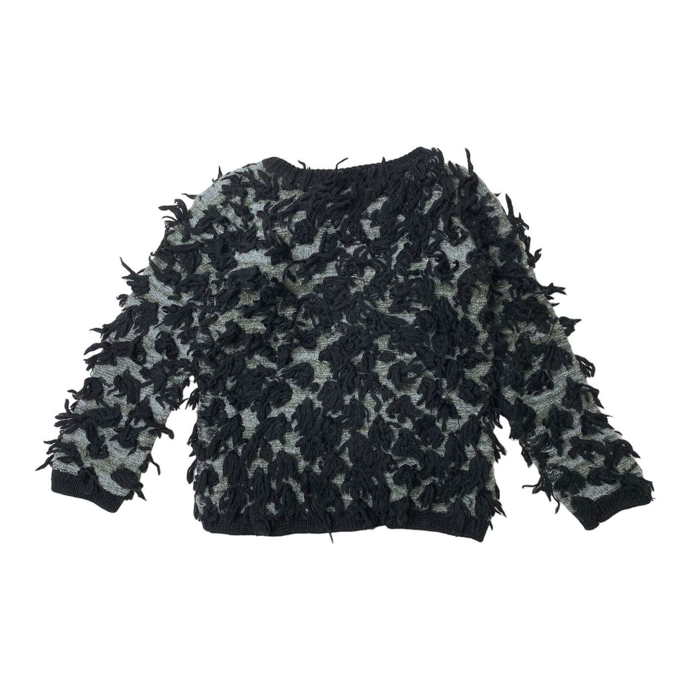 Vimma knitted shirt, black/grey | 140cm