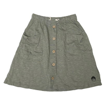 Mainio button skirt, pistachio | 110/116cm