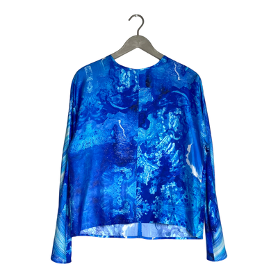 Studio Heijne revolution silk shirt, blue vault | woman S