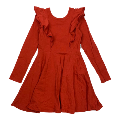 Gugguu frill dress, red | 128cm