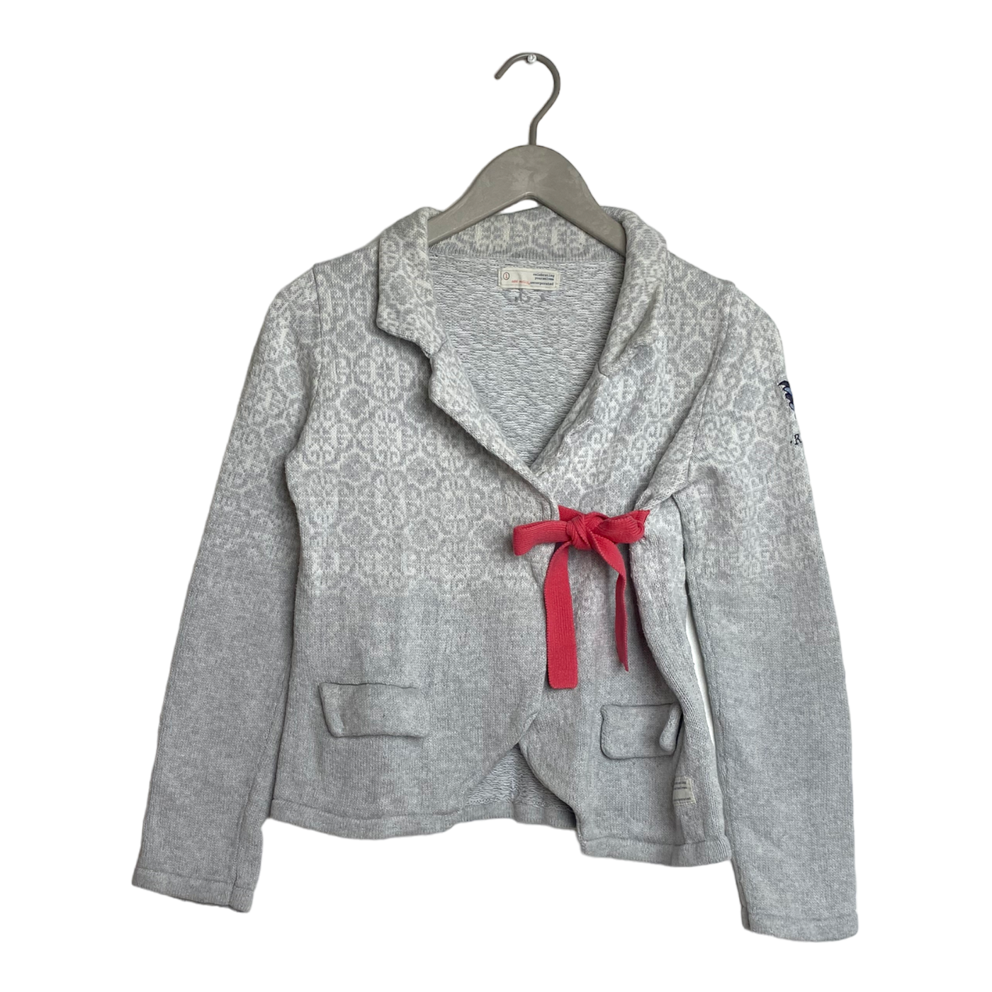 Odd Molly wrap cardigan, platinum/white | woman S