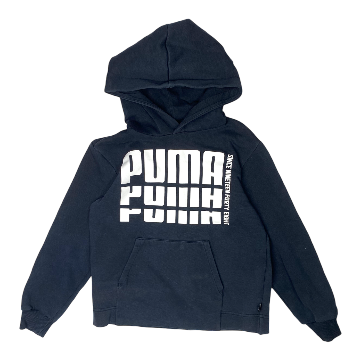 Puma sweat hoodie, black | 140cm