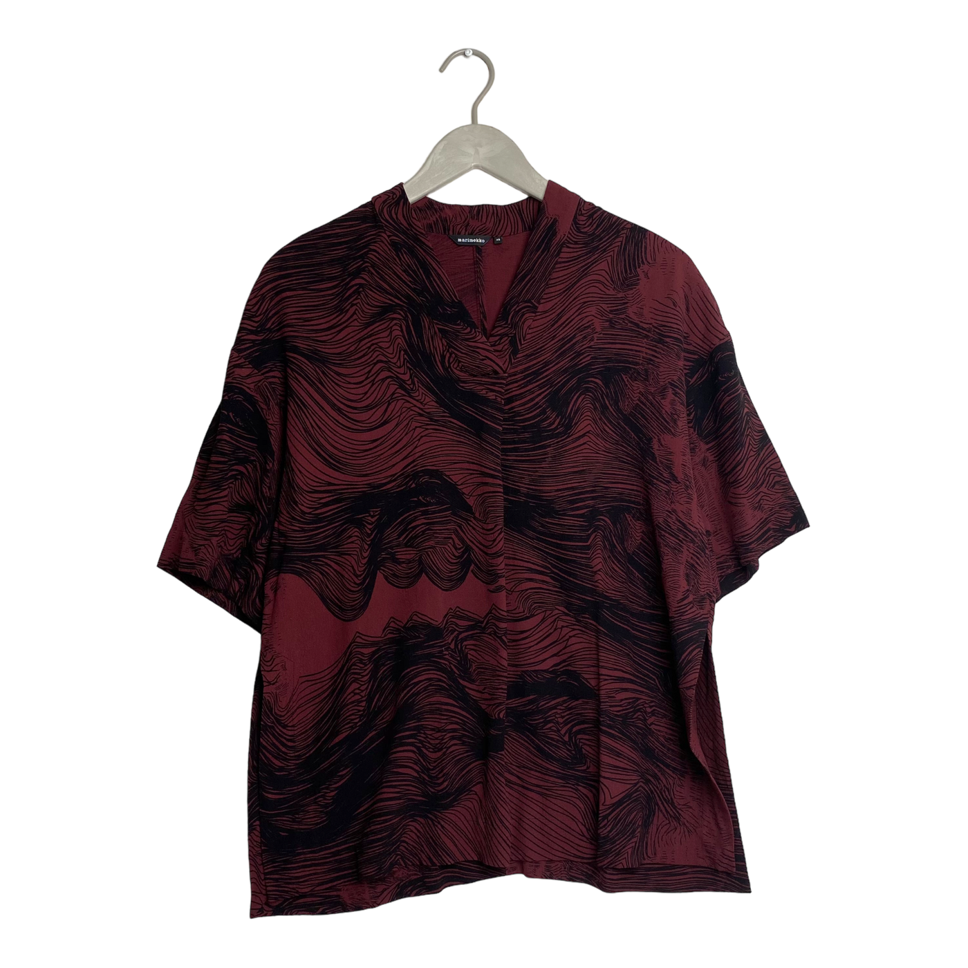 Marimekko blouse, wine | woman XS