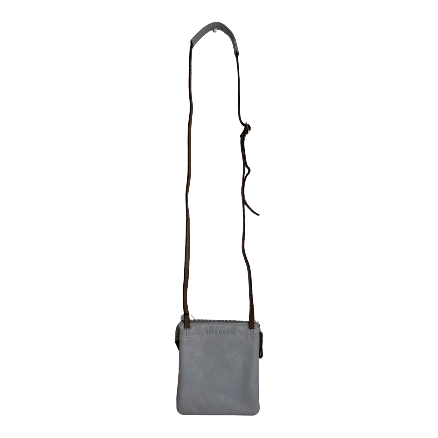 Harold's Bags leather chaza crossbag small, arctic grey