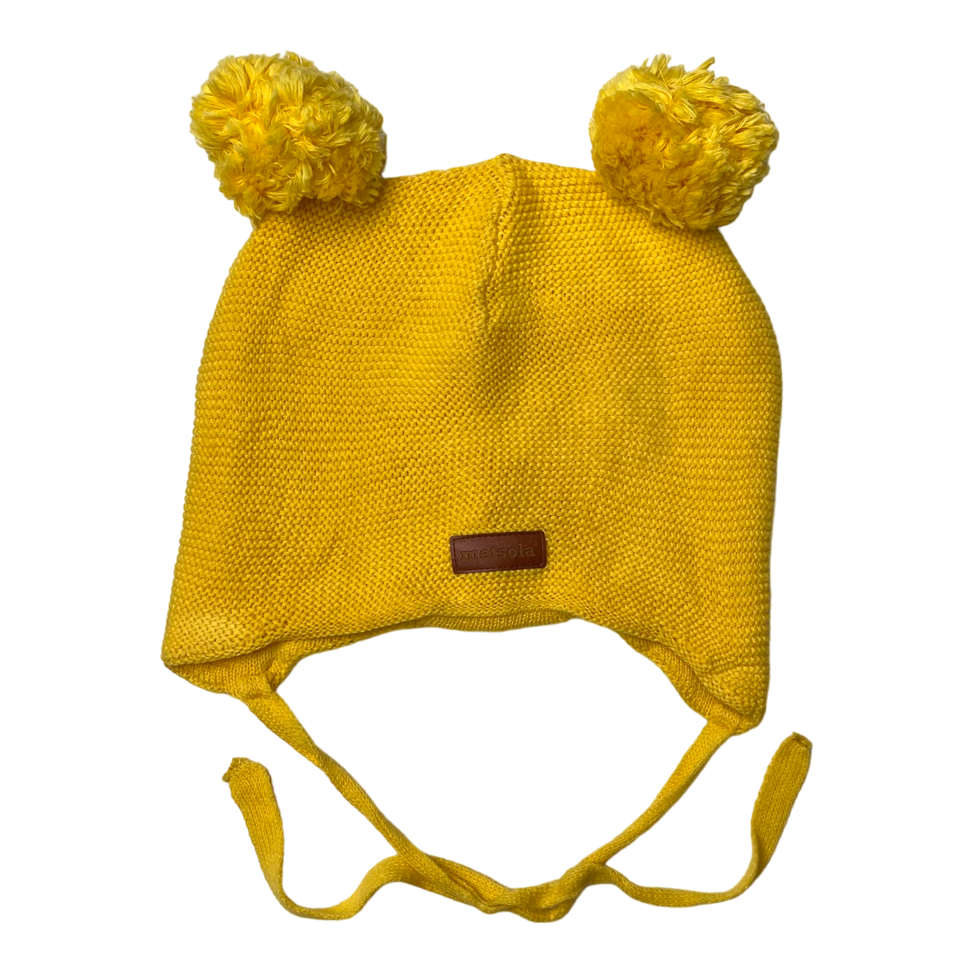 Metsola knitted cotton beanie, canary | 3-4y