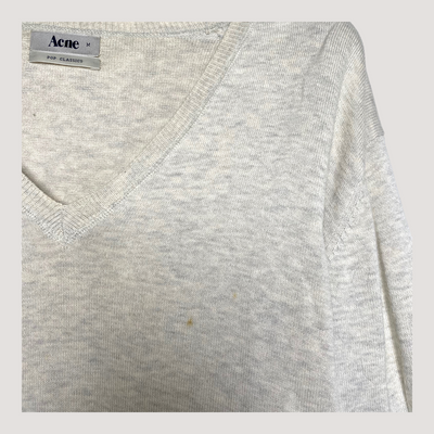 Acne Studios knitted shirt, light melange grey | woman M