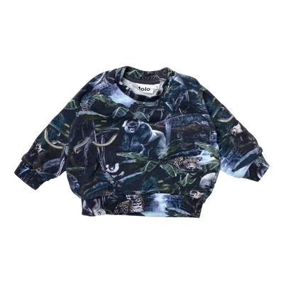 Molo sweatshirt, moonlit jungle | 74cm