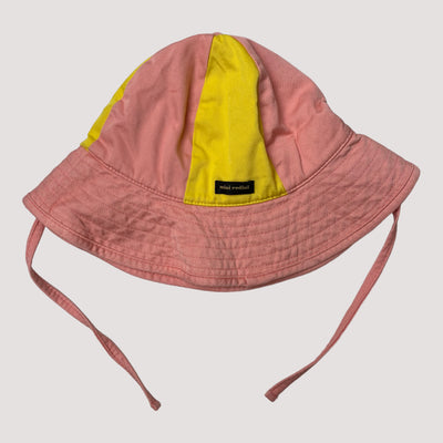 Mini Rodini hat, pink/yellow | 52/54cm