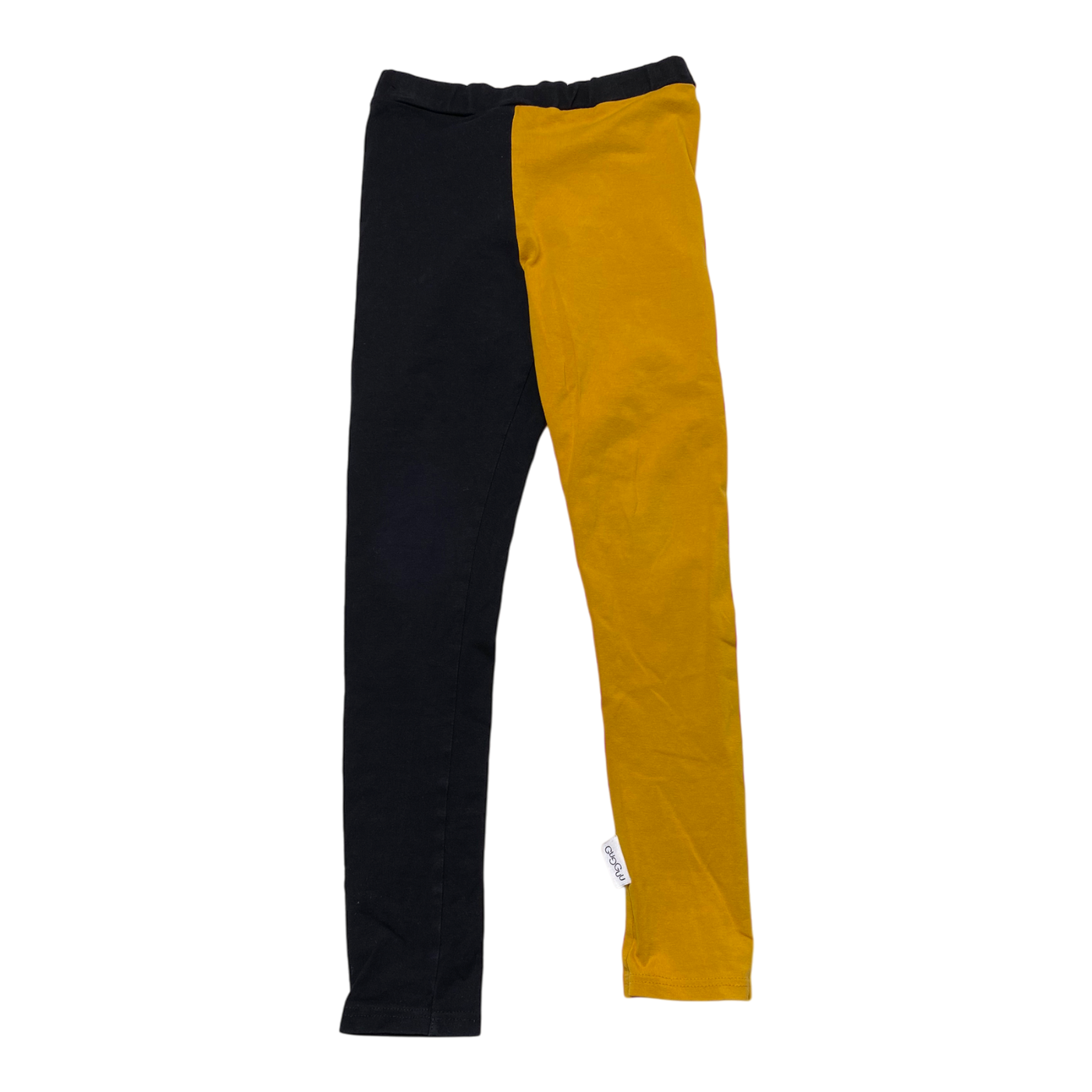 Gugguu leggings, black & amber | 116cm