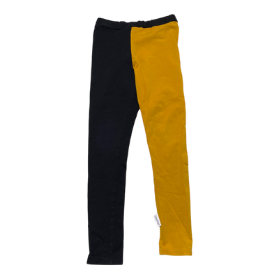 Gugguu leggings, black & amber | 116cm