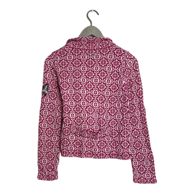 Odd Molly wrap cardigan, rasberry/white | woman S