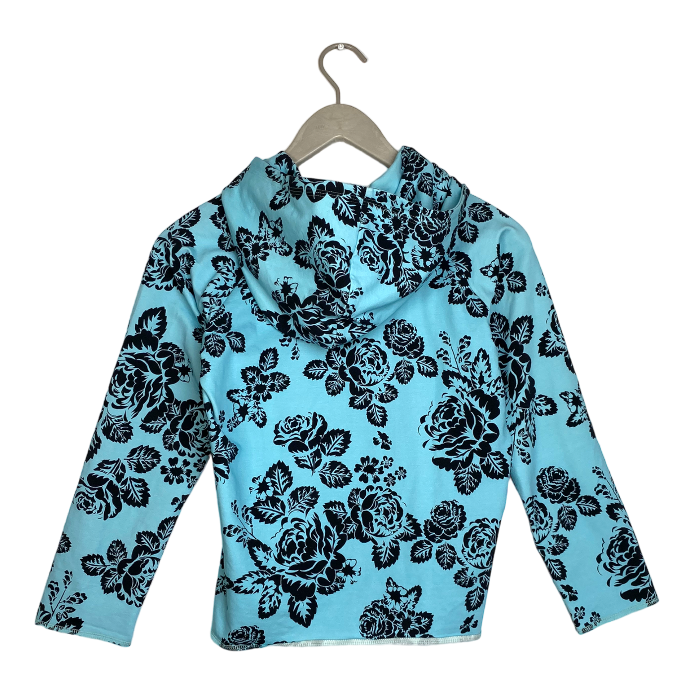 Ommellinen cropped sport hoodie, flower | woman XS