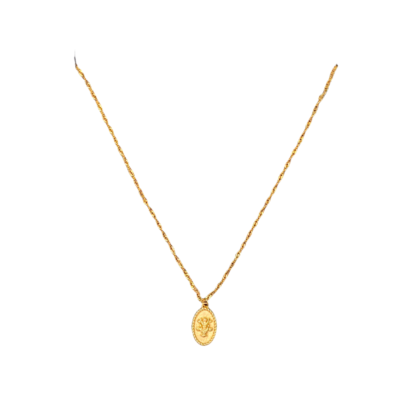 CU jewellery two flower necklace, gold | onesize
