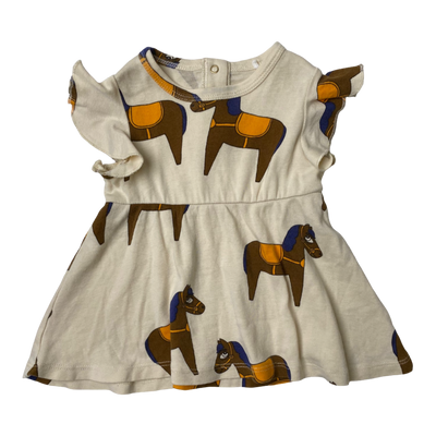 Mini Rodini dress, horse | 56/62cm