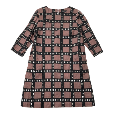 Marimekko Akilina dress, chocolate | woman 32