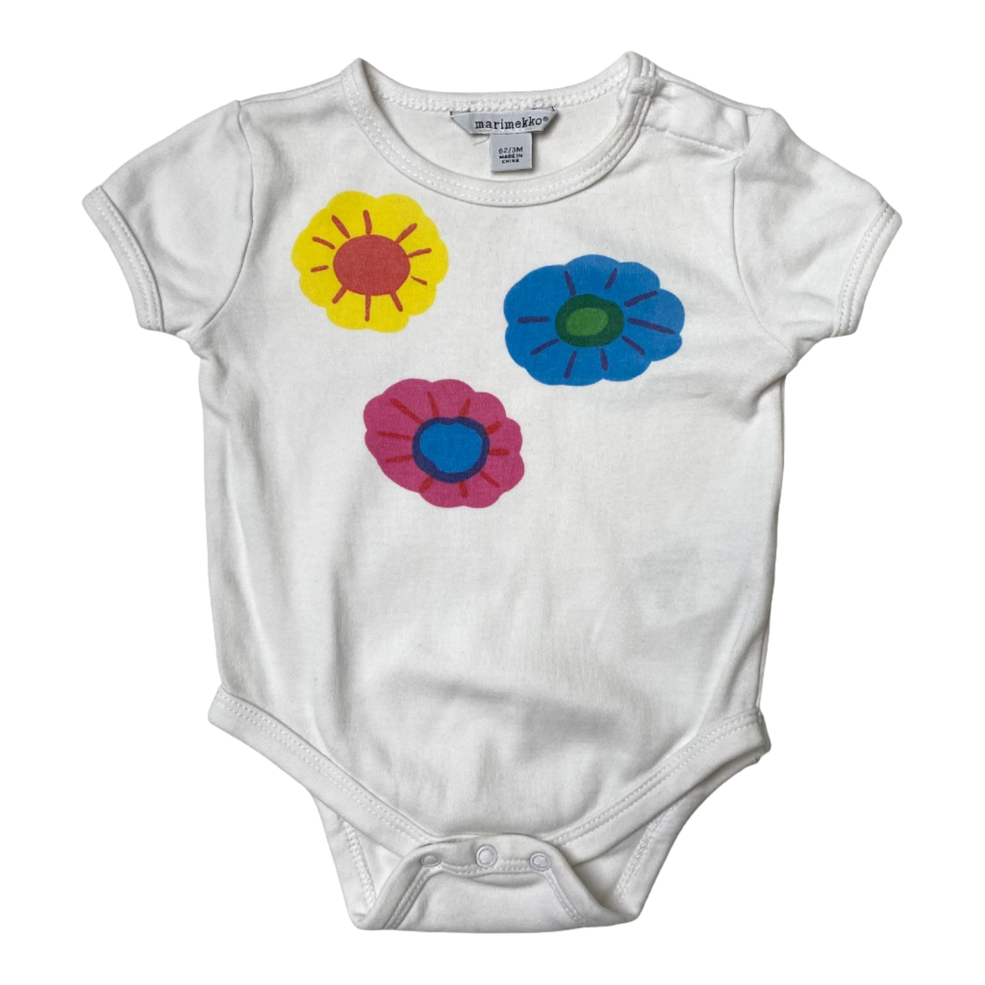 Marimekko putti body, white | 62cm