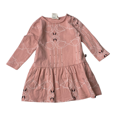 Mainio dress, pink | 74/80cm