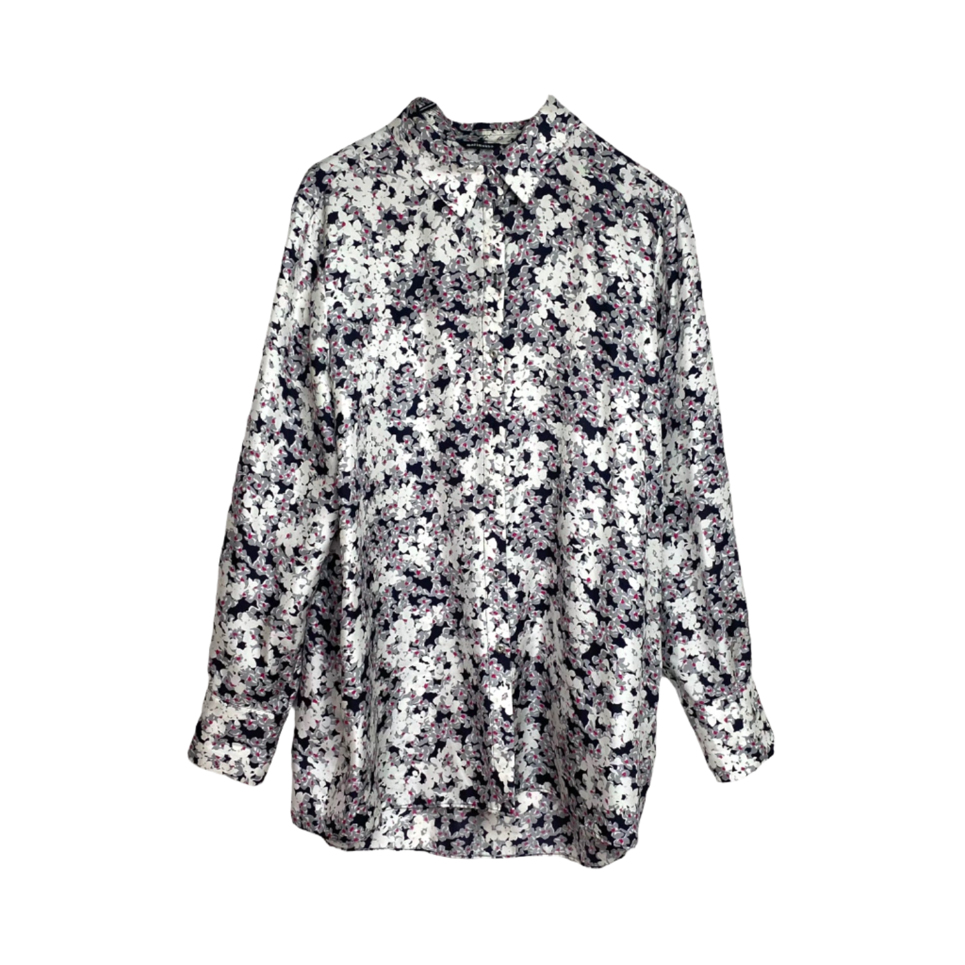 Marimekko minea henriikka silk shirt, flowers | woman XL