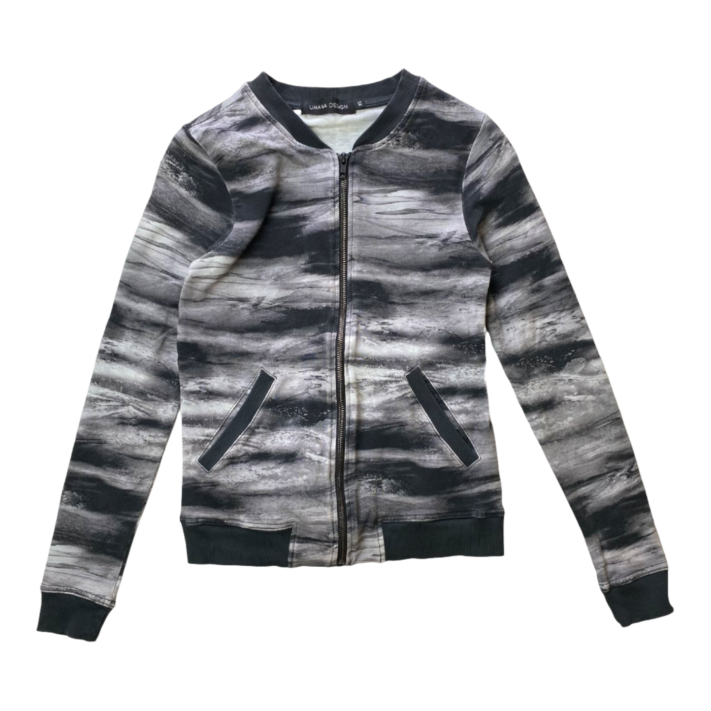 Uhana tricot bomber jacket, grey | woman XS